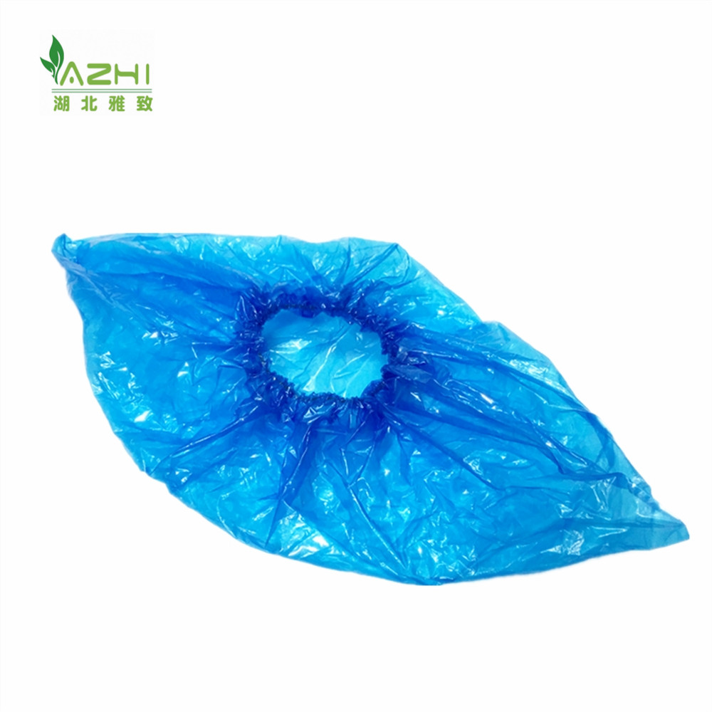 一次性塑料手工鞋套 藍(lán)色PE 黃色橡皮筋 (2).jpg